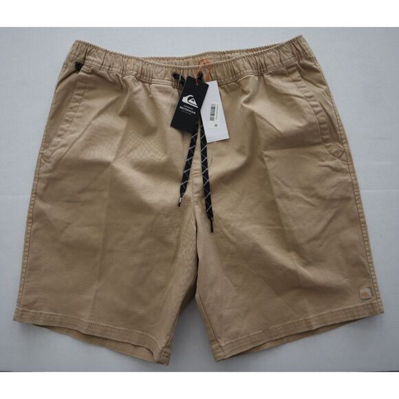 Quiksilver Waterman Collection Men's Sz XL Tan Cabo Shore Elasticized Shorts - Picture 1 of 5